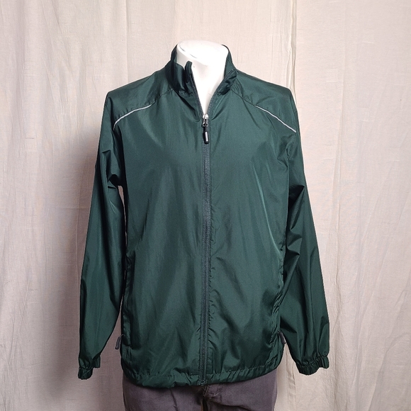 Core 365 Men's Ash City Forest Green Unlined Lightweight Windbreaker Jacket - Picture 3 of 13